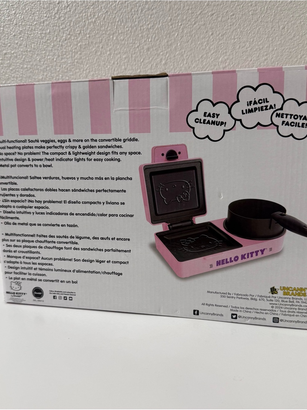 Sanrio Hello Kitty Soup and Sandwich Maker Panini Press Pink - Picture 5 of 12